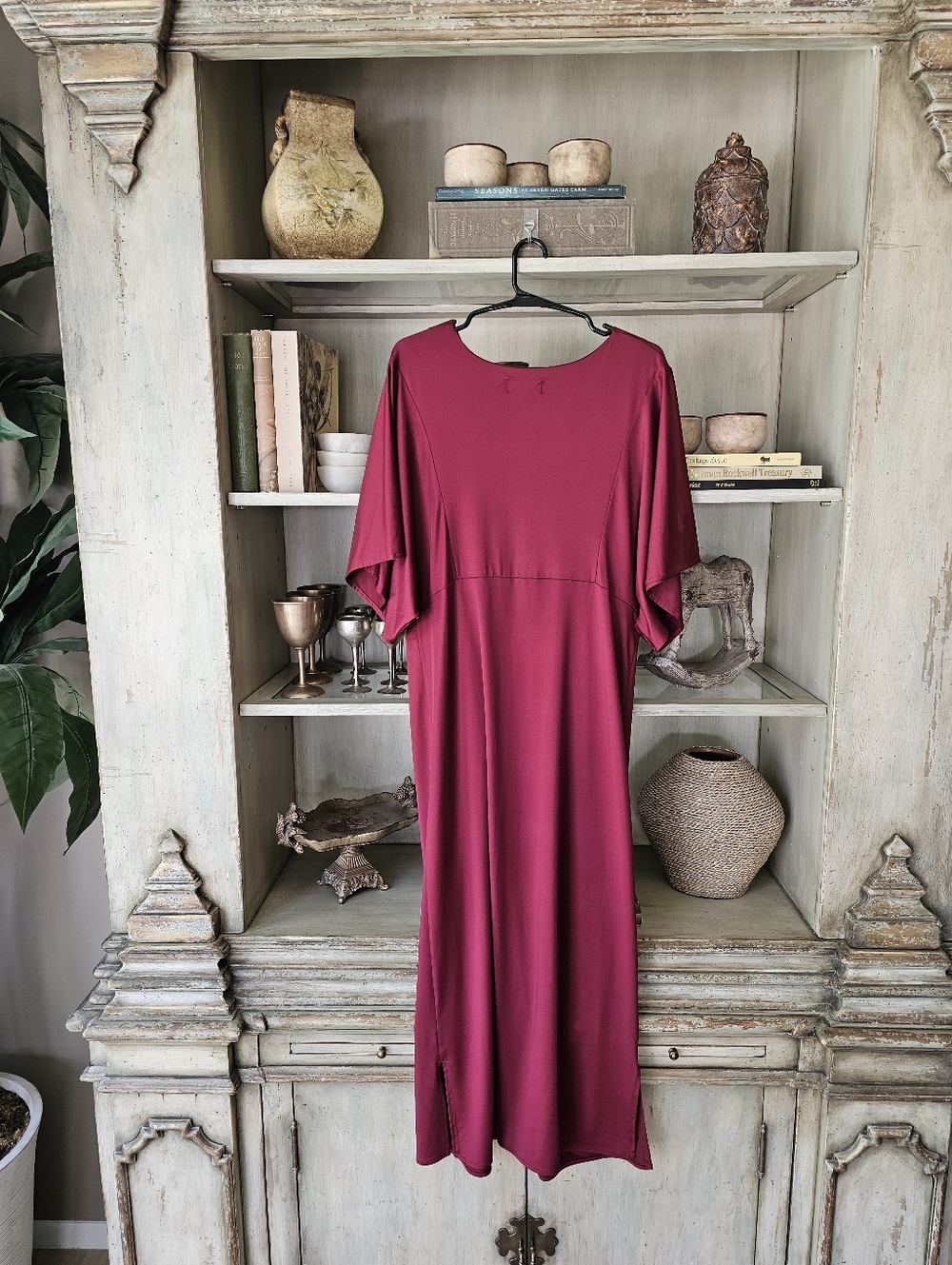 Karina Dahlia Dress Plum Red XL - Picture 6 of 6